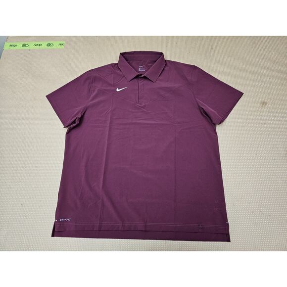 Nike Coaches Dri-FIT Polo Shirt Mens 2XL Short Sleeve Red CW3434 - Picture 5 of 9